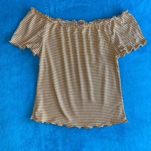 Women's short sleeved halter top